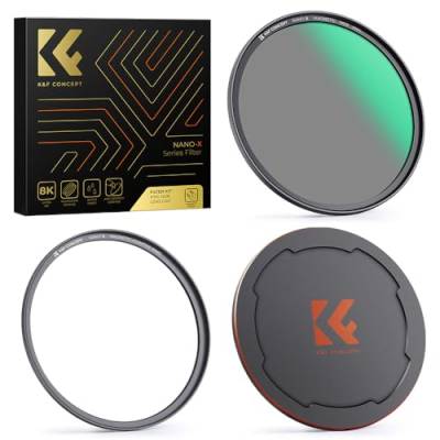K&F Concept Nano X-Serie ND Filter magnetisch Magnetfilter ND8(3 Blendenstufen) mit Objektivadapter-49mm von K&F Concept
