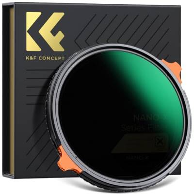 K&F Concept Nano-X True Color ND Filter 82mm Polfilter&ND2-ND32（1-5 Blendenstufen） 2-in-1 multifunktionaler CPL&Graufilter von K&F Concept