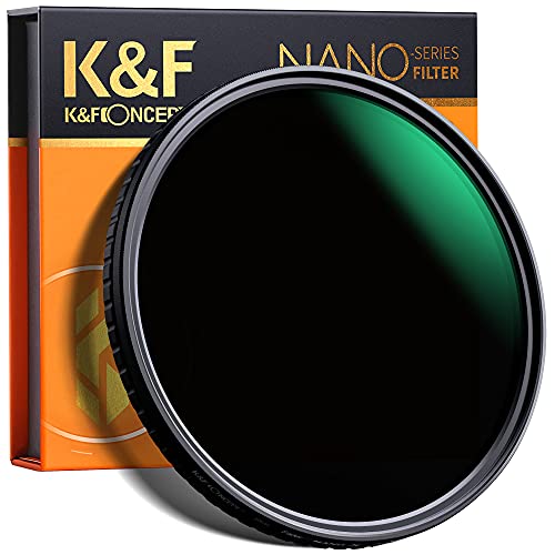 K&F Concept Nano-X Variable ND Filter 72mm Slim Variabler Graufilter ND8-128 (3-7 Stop) Neutral Graufilter von K&F Concept
