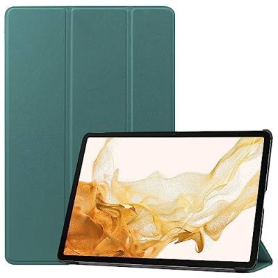 Hülle Kompatibel mit Samsung Galaxy Tab S9+ Schutzhülle PU Leder Ultra Dünn Tablethülle mit Standfunktion für Galaxy Tab S9+ Case Cover (Grün) von KAREN66