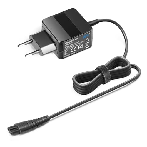 KFD Netzteil 15V 5,4W Ladegerät Ladekabel Charger für Philips Rasierer Series 3000 5000 1000 7000 9000 MG7745/15 BT5200/16 Multigroom MG7750 MG7735 BT3216/14 Haarschneider Barttrimmer Netzstecker von KFD