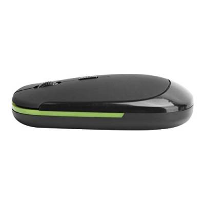 KIMISS 2.4G Wireless Mouse, Optischer USB-Empfänger Notebook Leadall Black Wireless Einstellbare Maus Computerzubehör 1600dpiBlack (Schwarz) von KIMISS