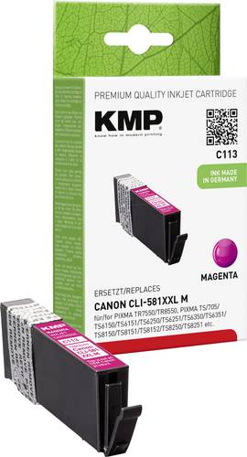 KMP Druckerpatrone ersetzt Canon CLI-581M XXL Kompatibel Magenta C113 1578,0206 von KMP