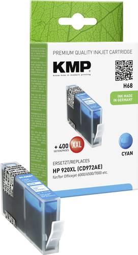 KMP Druckerpatrone ersetzt HP 920XL, CD972AE Kompatibel Cyan H68 1718,0053 von KMP