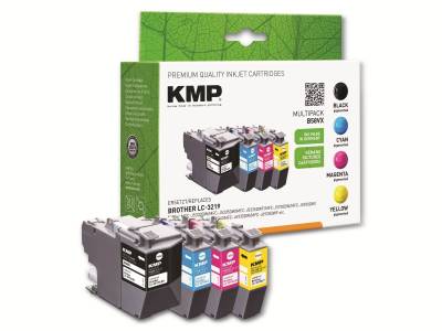 KMP Tintenmultipack B54VX, ersetzt Brother LC-3219XL BK/C/M/Y von KMP