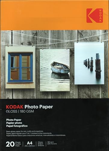 Kodak Inkjet Fotopapier (20 Blatt, A4, 180g) von KODAK