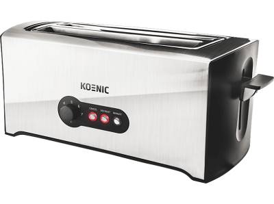 KOENIC KTO 4331 M Toaster Silber/Schwarz (1600 Watt, Schlitze: 2) von KOENIC