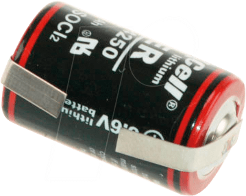 XCR14250 LFU - Lithium Batterie, 1/2 AA, 1200 mAh, U-Fahne, 1er-Pack von KRAFTMAX