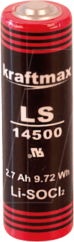 XCR14505 - Lithium Batterie, AA (Mignon), 2400 mAh, 1er-Pack von KRAFTMAX