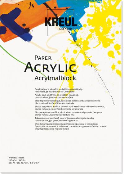 KREUL Künstlerblock , Paper Acrylic, , 10 Blatt, DIN A3 von KREUL