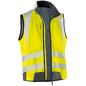 KÜBLER® unisex Warnweste REFLECTIQ warngelb, anthrazit Größe 4XL von KÜBLER®