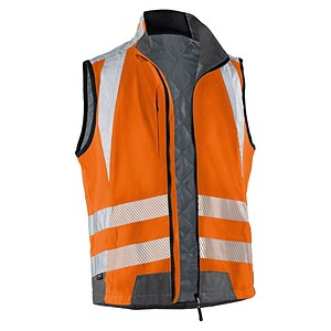 KÜBLER® unisex Warnweste REFLECTIQ warnorange, anthrazit Größe XL von KÜBLER®