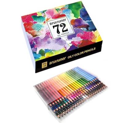 KaTerGve Buntstifte, 72 Buntstifte Set, Professionelles Buntstifte, Hochwertige Farbminen mit weichem Kern für erfahrene Künstler, Stifte Set für Zeichnen von KaTerGve