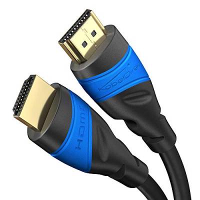 KabelDirekt – 4K HDMI-Kabel – 20 m – 4K@60Hz (Extra-Kupfer für bis zu 18 Gbit/s und Ultra HD/4K – kompatibel mit HDMI 2.0, High Speed mit Ethernet, Blu-ray/PS5/Xbox Series X/Switch, schwarz) von KabelDirekt