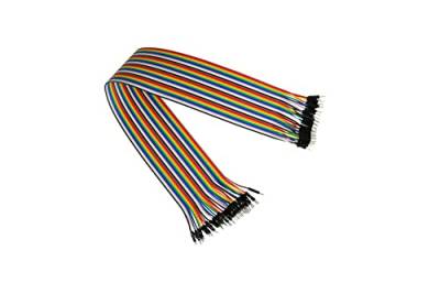 kabelmeister - Jumper Wire/Drahtbrücken-Kabel - Stecker an Stecker (Male to Male) - 20cm - 40-Pin trennbare Adern für Arduino, Raspberry Pi, Banana Pi, Breadboad, Steckboard etc. von Kabelmeister