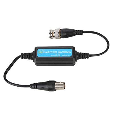 HD TVI/CVI/AHD/CVBS Erdungsschleifenisolator BNC-Stecker auf BNC-Buchse Video Balun Koaxialisolator für Kamera ohne Filter, III 60 dB Übersprechen und Störfestigkeit Außergewöhnliche von Kafuty