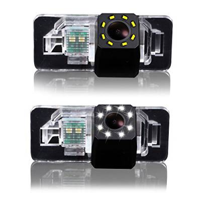 Auto Rückfahrkamera Kennzeichenleuchte Einparkhilfe Fahrzeug-Spezifische Kamera mit Wasserdicht integriert in Nummernschild Licht Ersatz für M3/E90/E91/E92/E93/530I/536Li/335i/328i/335i/320i/330i/X1 von Kalakus