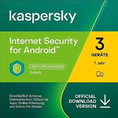 Kaspersky Internet Security for Android 2024 | 3 Geräte | 1 Jahr | Android | Aktivierungscode per Email von Kaspersky