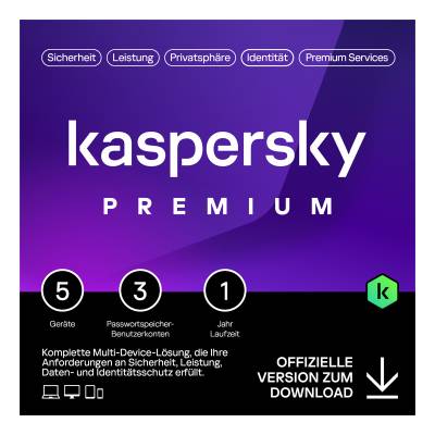 Kaspersky Premium Total Security [5 Geräte - 1 Jahr] von Kaspersky