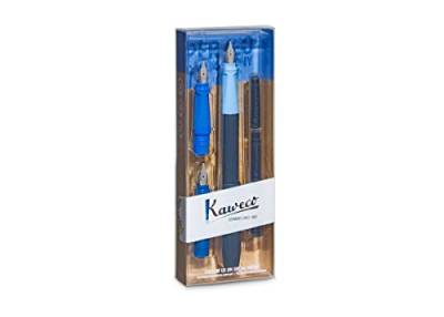 Kaweco Perkeo Calligraphy Set Kunststoff Blau, Strichstärken: 1,1mm, 1,5mm, 1,9mm, Größe: 15,5cm, 10002092 von Kaweco