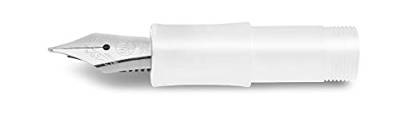 Kaweco SKYLINE SPORT Mundstück mit Stahlfeder und Iridiumspitze für Tintenpatronen I White Weiß I Federbreite: B (Breit) I Füller Füllfeder von Kaweco
