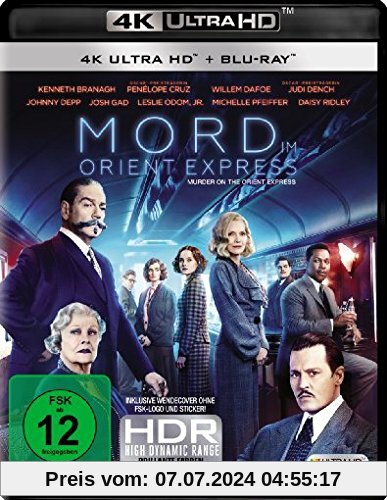 Mord im Orient Express  (4K Ultra HD) (+ Blu-ray 2D) von Kenneth Branagh