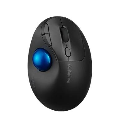 Kensington Pro Fit Ergo TB450 Trackball-Maus, kabellose Bluetooth Maus, bis zu 18 Monate Batterielebensdauer, ergonomischer 34-mm-Trackball, aus bis zu 50% recyceltem Kunststoff (K72194WW) von Kensington