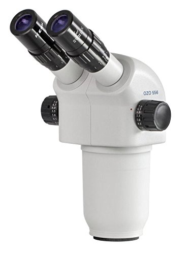 Stereomikroskop-Kopf [Kern OZO 556] für Mikroskopserie OZO-5, Tubus: Binokular, Okular: HSWF 10x Ø23 mm, Objektiv: 0,8x - 7x von Kern