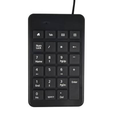 23-Tasten Ziffernblock Mit USB Kabel Mini Nummerntastatur Für Laptop Buchhaltung Teller Wasserdicht Tragbar Mini Digitaltastatur Numpad von KieTeiiK