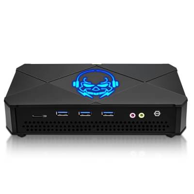 KingnovyPC Ryzen 7 5800H Mini PC, 32GB DDR4 RAM 512GB SSD Micro PC, Win11 Pro Mini Desktop Computer Unterstützung 4K@60Hz Triple Display/WiFi 6/BT5.2, 8C/16T, bis zu 4.4Ghz von KingnovyPC