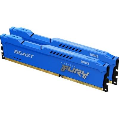 16GB (2x8GB) KINGSTON FURY Beast blau DDR3-1600 CL10 RAM Gaming Arbeitssp. Kit von Kingston