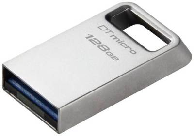 Kingston DataTraveler® Micro USB-Stick 128GB Silber DTMC3G2/128GB USB 3.2 Gen 1 von Kingston