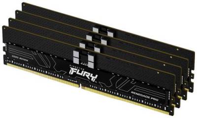 Kingston FURY Renegade Pro PC-Arbeitsspeicher Kit DDR5 128GB 4 x 32GB ECC 4800MHz 288pin DIMM CL36 K von Kingston