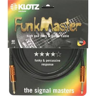 KLOTZ FunkMaster high end gitarren- & bass kabel (gerade - gerade) (4,5) von Klotz