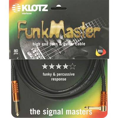 KLOTZ FunkMaster high end gitarren- & bass kabel (gerade - gewinkelt) (4,5) von Klotz