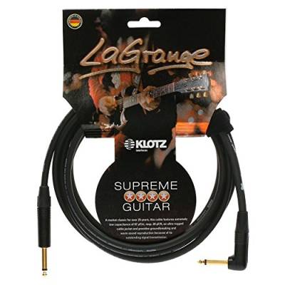 KLOTZ LaGrange - supreme gitarren kabel, mit sehr geringer Kapazität, dreifach geschirmt (4,5, gerade-gewinkelt, gold kontakt) von Klotz