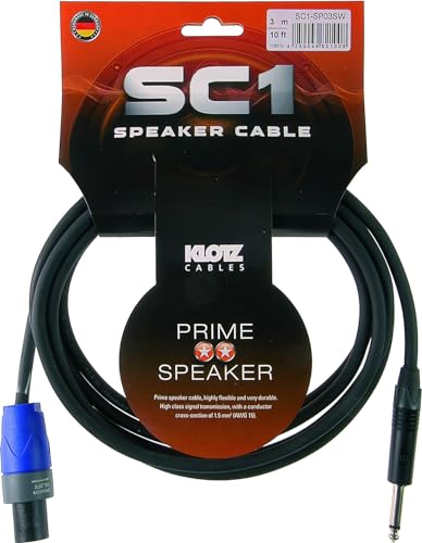Klotz SC1-SP02SW Lautsprecherkabel Speakon Klinke 2 m 2x 1,5 mm² von Klotz