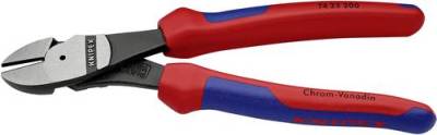 Knipex 74 22 200 Werkstatt Kraft-Seitenschneider mit Facette 200mm von Knipex