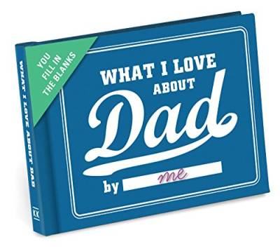 Knock Knock What I Love About Dad Fill In The Love Book Fill-In-The-Blank Journal, 4.5 x 3.25-inches von Knock Knock