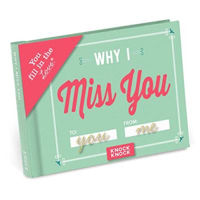 Knock Knock Why I Miss You Fill in the Love Book Fill-in-the-Blank Gift Journal, 4.5 x 3.25-inches von Knock Knock