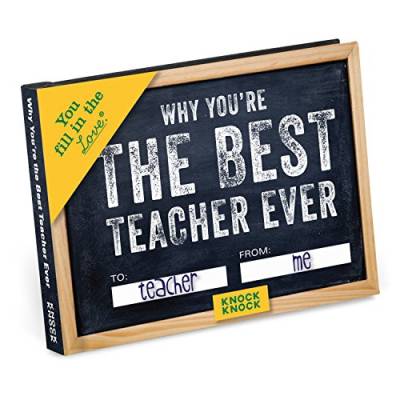 Knock Knock Why You're the Best Teacher Ever Fill in the Love Book Fill in the Blank Geschenk-Tagebuch, 11,4 x 8,3 cm von Knock Knock