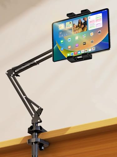 woleyi Tablet Bett Halterung für ipad, Schwanenhals Tablethalter Ständer mit Lang Arm Halter für 4-13" Gerät, z iPad Pro 12.9 10.5 9.7 Air Mini 4 3 2, Samsung Tab, Nintendo Switch, E-Reader, iPhone von KoLasels