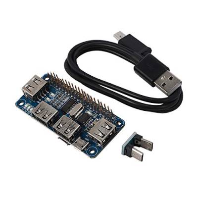 Koanhinn USB Hub Hat mit 4 Anschluss für 3/2 / Zero W Erweiterungs Karte USB zu Uart für Serielles Debugging, Kompatibel mit USB 2.0/1.1 von Koanhinn