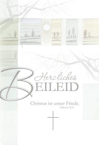 Kollektion Reuter Trauerkarte/Beileidskarte/Kondolenzkarte mit Bibelvers; mit Briefumschlag, 80-0459 von Kollektion Reuter
