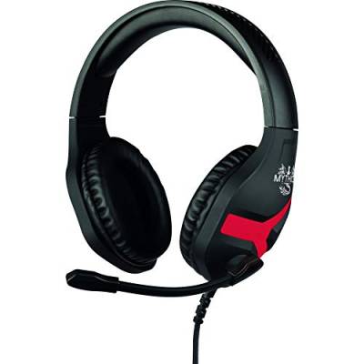 Konix Mythics Nemesis Gaming - Kopfhörer mit Kabel für Nintendo Switch - 45°- Mikrofon - 1,5 m Kabel - 3,5 mm Klinkenstecker - Schwarz und Rot von Konix