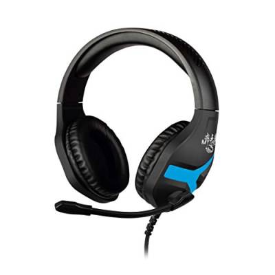 Konix Mythics Gaming-Headset Nemesis für PS4 und PS5 - Mikrofon 45° - 1,5 m Kabel - 3,5 mm Klinkenstecker - Schwarz und Blau von Konix