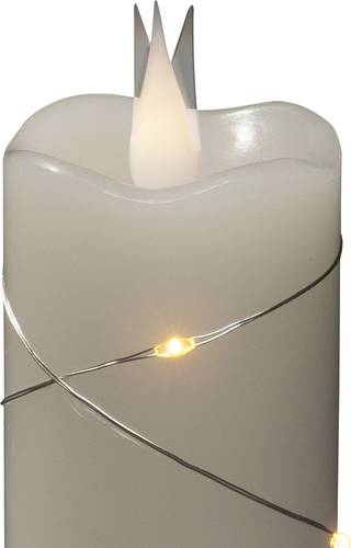 Konstsmide 1824-190 LED-Kerze Weiß Warmweiß (Ø x H) 50mm x 127mm von Konstsmide