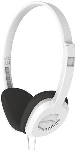 KOSS KPH8w On Ear Kopfhörer kabelgebunden Weiß Leichtbügel von Koss