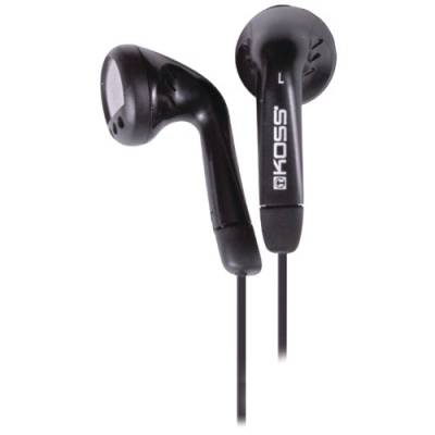 Koss Stealth In-Ear Stereo Kopfhörer Ohrhörer Kompatibel mit iOS und Android Smartphones, Tablets und MP3-Geräten - Schwarz von Koss