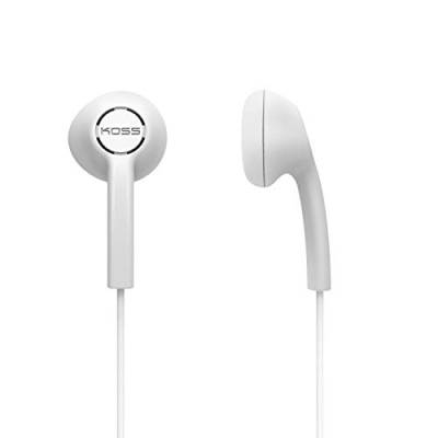 Koss Stealth In-Ear Stereo Kopfhörer Ohrhörer Kompatibel mit iOS und Android Smartphones, Tablets und MP3-Geräten - Weiß von Koss